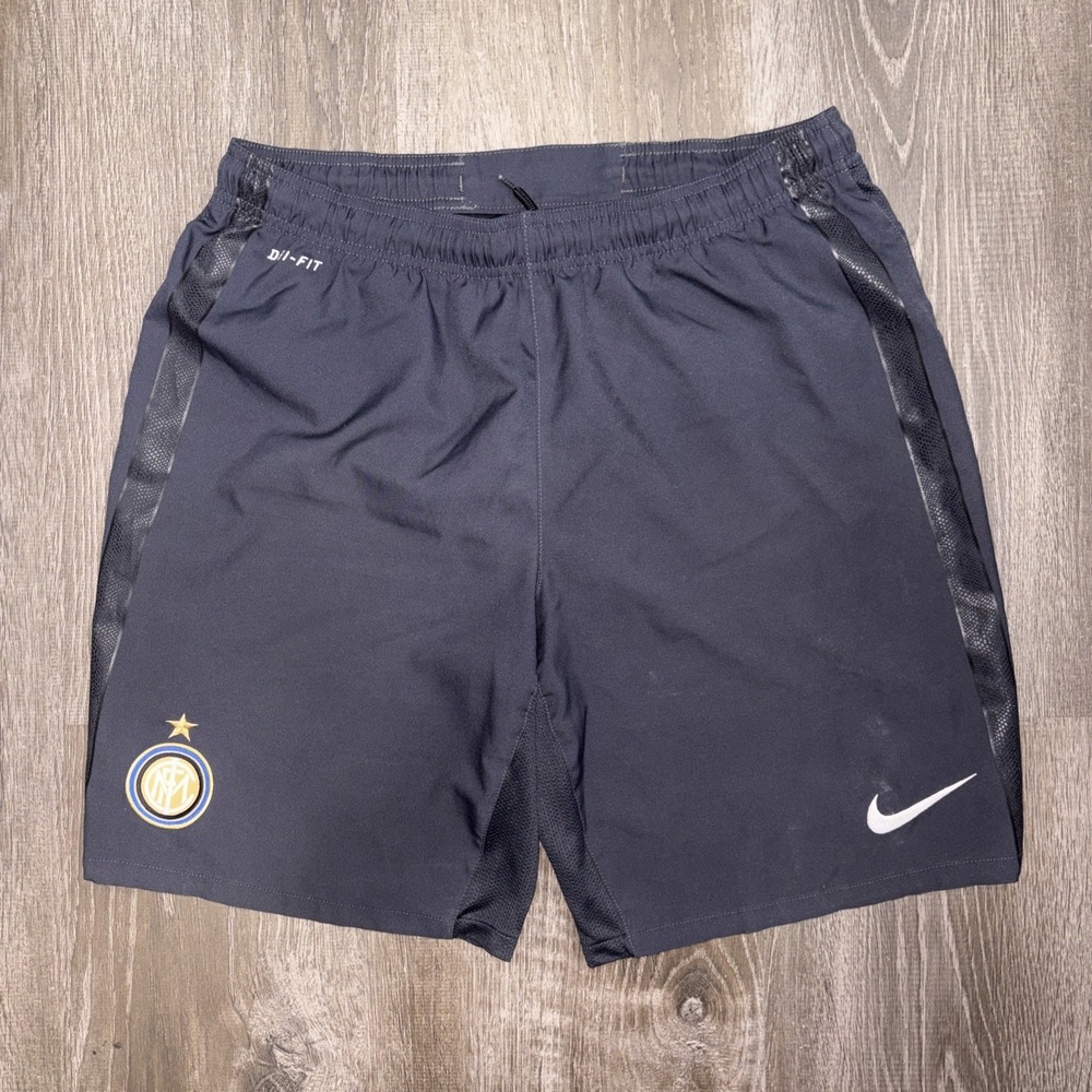 Nike Dri Fit Inter Milan Internazionale Soccer Shorts Men's Size Large Football